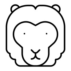 Lion outline icon