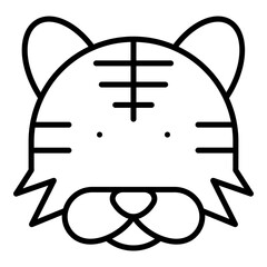 Tiger outline icon