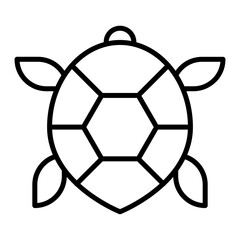 Obraz premium Turtle outline icon