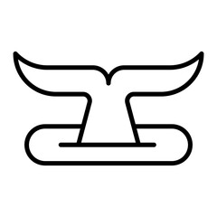 Whale outline icon