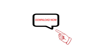 download icon animation with black background