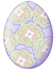 Easter egg , handwritten letters  alphabet decorated on egg pastel color, decorated for an Easter celebration.