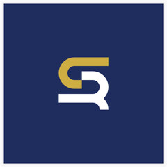Fototapeta premium SR logo unique