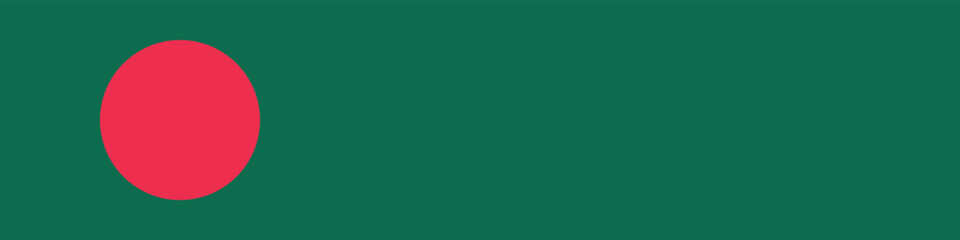 Bangladesh flag long banner digital vector illustration