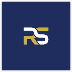 letter logo sr, rs