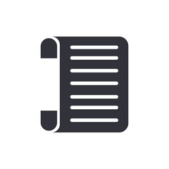 Document solid icons, minimalist vector illustration ,simple transparent graphic element .Isolated on white background