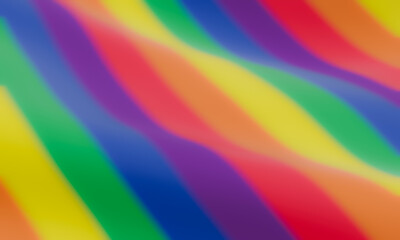 Blurred abstract wavy rainbow color background