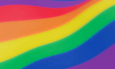 Blurred abstract wavy rainbow color background