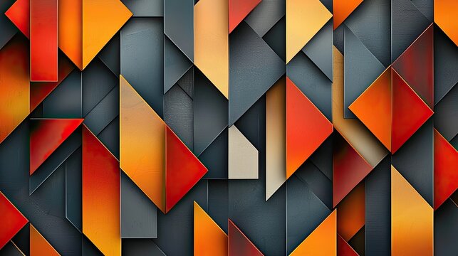 Design an abstract background using repeating geometric shapes in contrasting colors for a modern look.