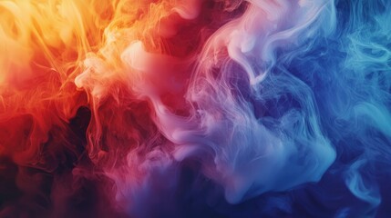 Obraz premium Illustrate swirling smoke in dark and light tones, creating an ethereal and mysterious background.