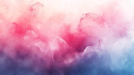 Obraz premium a picture of a pink and blue cloud with a red and white background