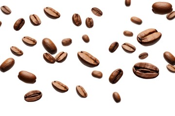 Flying coffee backgrounds white background.