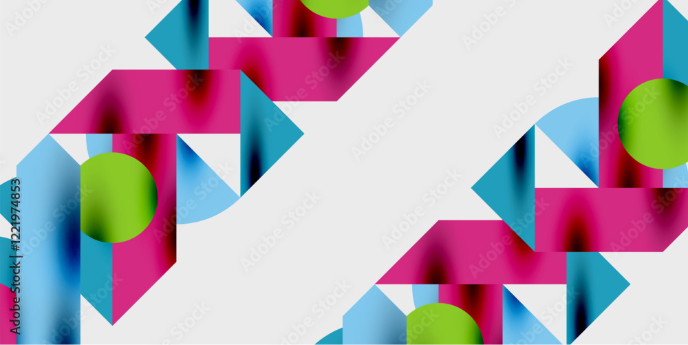 Leinwandbilder vibrant abstract background circles with smooth gradients, creating a dynamic and modern design. ide