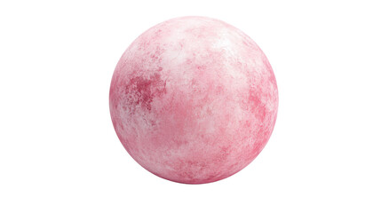 Fototapeta premium Pink planet on transparent background