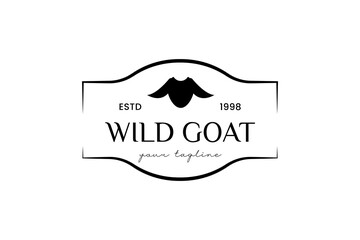 goat logo design symbol vector template