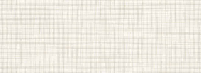 Beige linen seamless texture. Craft neutral canvas repeating background. Ecru sackcloth fabric material wallpaper. Rough hessian textile. Rustic woven burlap surface. Vector organic cotton backdrop