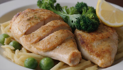 lemon pepper chicken on a plate