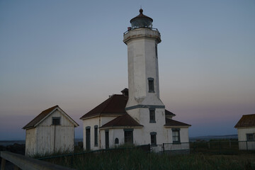 lighthouse at sunset