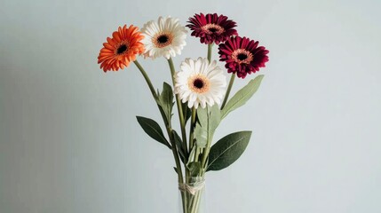 Obraz premium Vibrant Gerbera Daisy Bouquet Colorful Flowers Spring Blooms Nature Photography