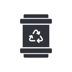 Eco packaging solid icons, minimalist vector illustration ,simple transparent graphic element .Isolated on white background