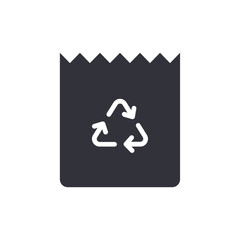 Eco packaging solid icons, minimalist vector illustration ,simple transparent graphic element .Isolated on white background