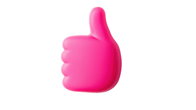 Pink classic modern sofa on transparent background