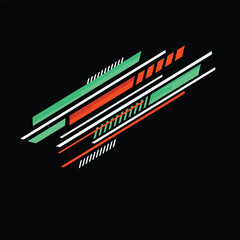 racing car wrap sticker design vector. modern car modification stickers