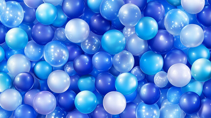 Blue Balloon Background Texture Pattern