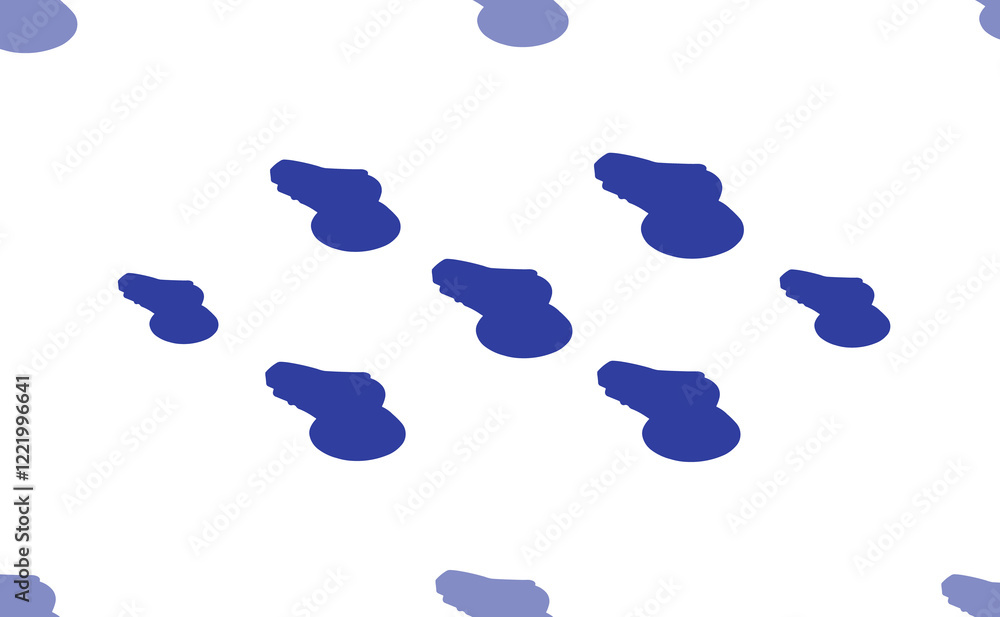 Aufkleber seamless pattern of large isolated blue sanding machine symbols. the pattern is divided by a line of