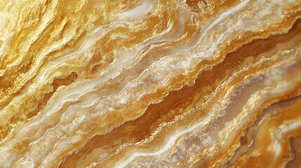 Golden Marble Texture Background Swirls and Waves