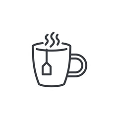 Hot Tea mug line icon