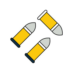 bullet color line  icon with white background vector stock illustration