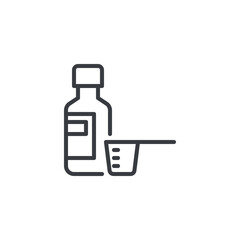 Cough Syrup line icon