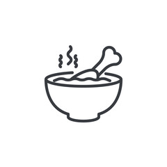 Chicken Soup line icon