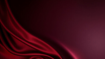 Obraz premium Elegant Burgundy and Crimson Abstract Background with Silk Satin Velvet Fabric