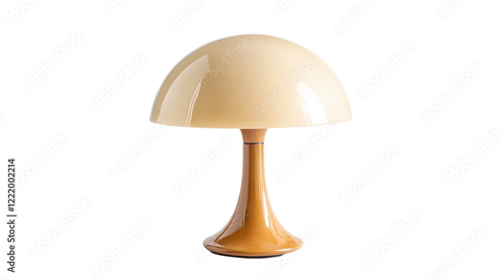 Poster table lamp on transparent background