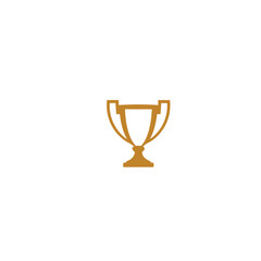 Silhouette of a trophy, perfect for highlighting special achievements or awards