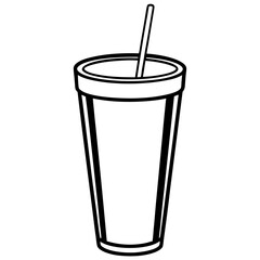 Simple Smoothie Glass Sketch