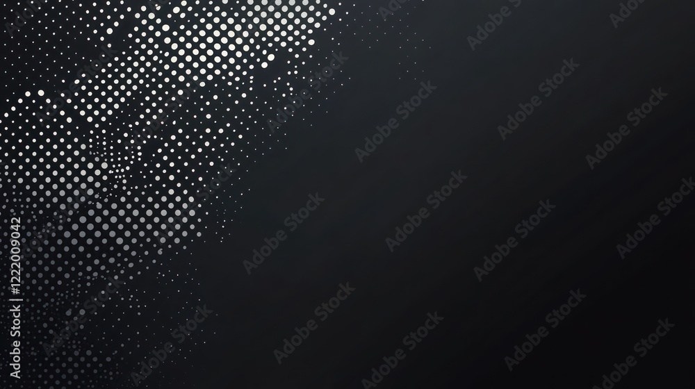 Poster abstract pattern on dark background, for tech or design use, fading to black