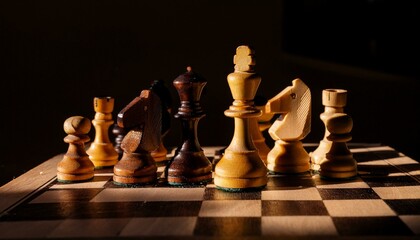 チェスの盤面と駒