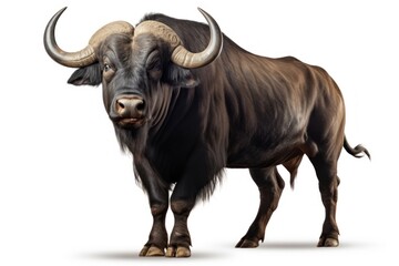 Naklejka premium Water buffalo livestock wildlife cattle.
