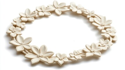 Obraz premium Elegant Floral Carved Wooden Frame