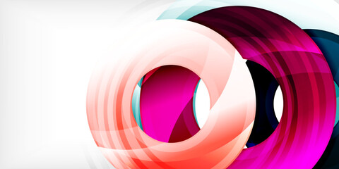 Circles, round elements, ring shapes premium background. Vector Illustration For Wallpaper, Banner, Background, Card, Book Illustration, landing page