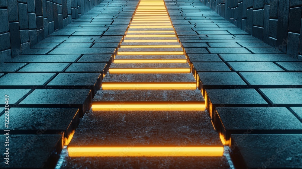 Poster sudoku grids forming a glowing ladder symbolizing logic progression