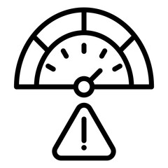 Measurement outline icon