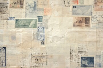 Fototapeta premium Letter backgrounds paper money.