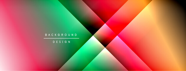 Dynamic shadow lines with gradient colors geometric background