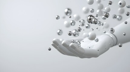 Predictive sales forecasting and market analysis visualization with assistance conceptual 3D depicting a futuristic tech driven approach to business intelligence and decision making