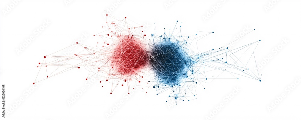 Poster a symbolic image of interconnected nodes representing demographics and behavior patterns