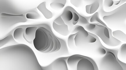 Futuristic abstract digital 3d background with geometric shapes and glowing elements, minimalistic technology-inspired design with copy space.


